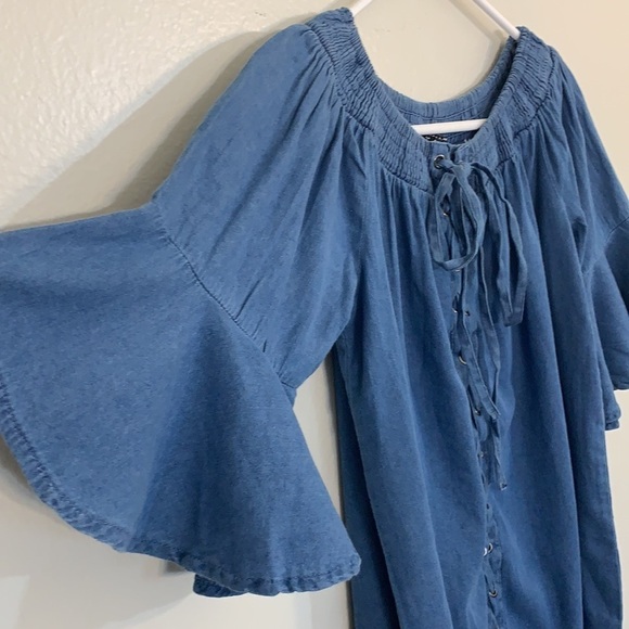 DENIM FASHION TOP - Picture 2 of 5